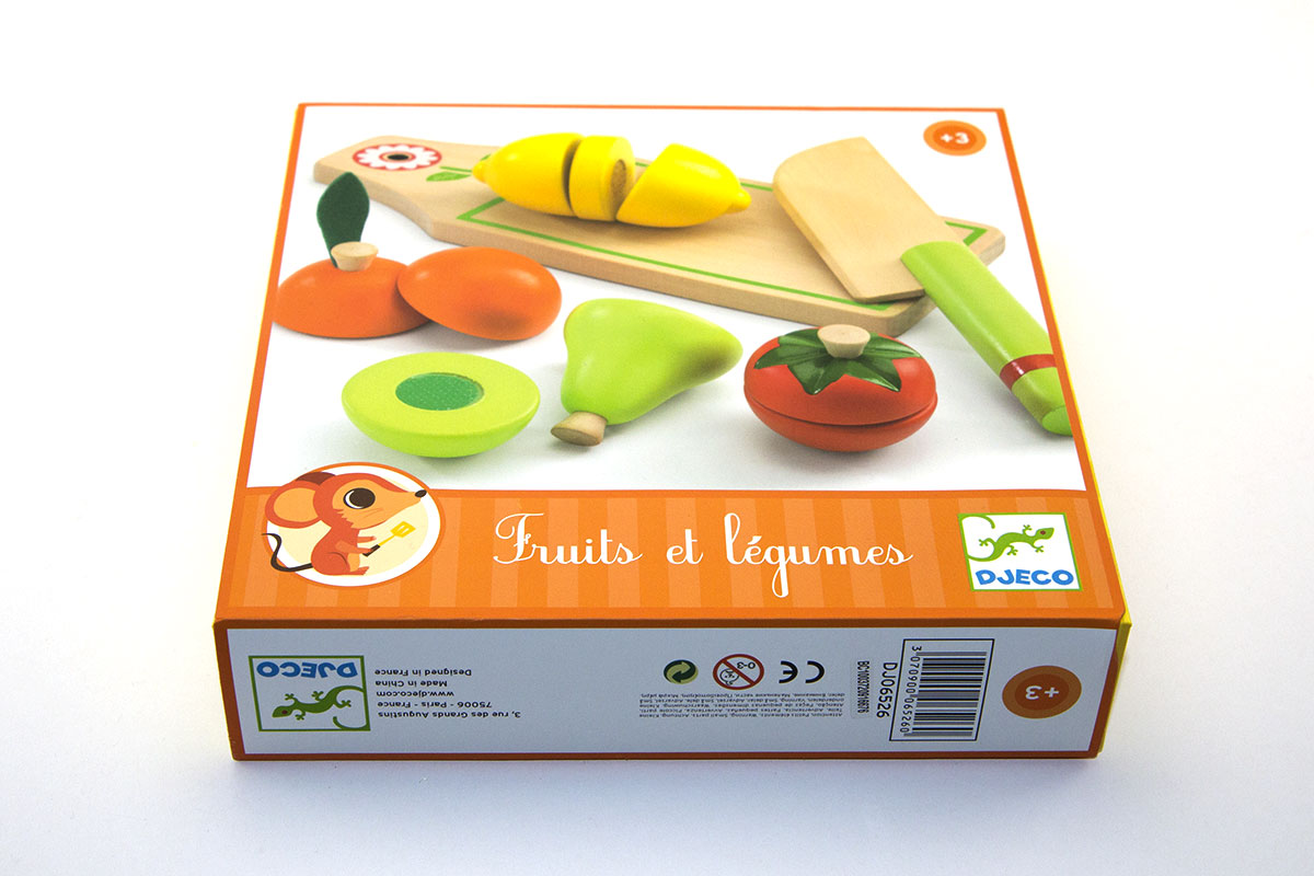 Fruits et légumes à couper en bois Djeco